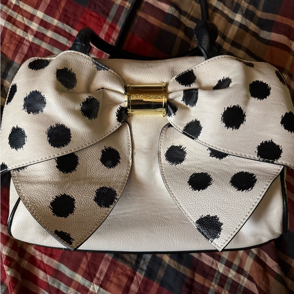 Betsey Johnson Polka Dot Bow Handbag